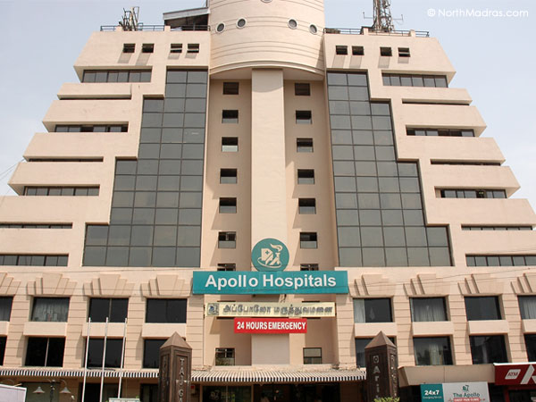 Located in the heart of Tondiarpet, Apollo Hospital is one of the major hospital in North Madras. Located just opposite to the communicable disease hospital, it has turned around the treatment in North Madras